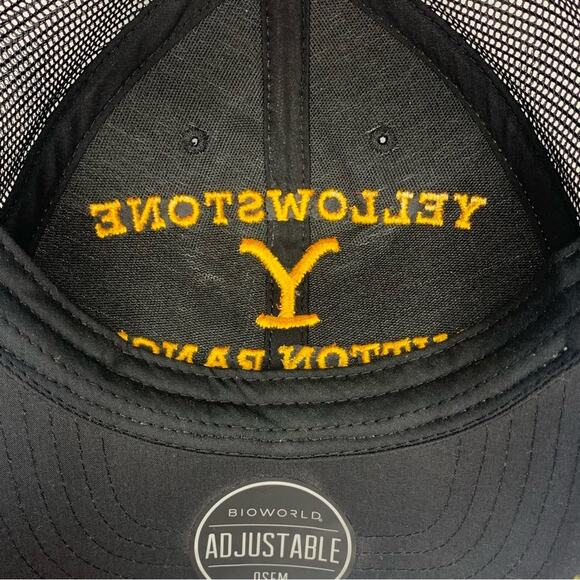 Yellowstone Dutton Ranch Trucker Adjustable Snapback Mesh-Back  Camo Hat - Picture 8 of 12